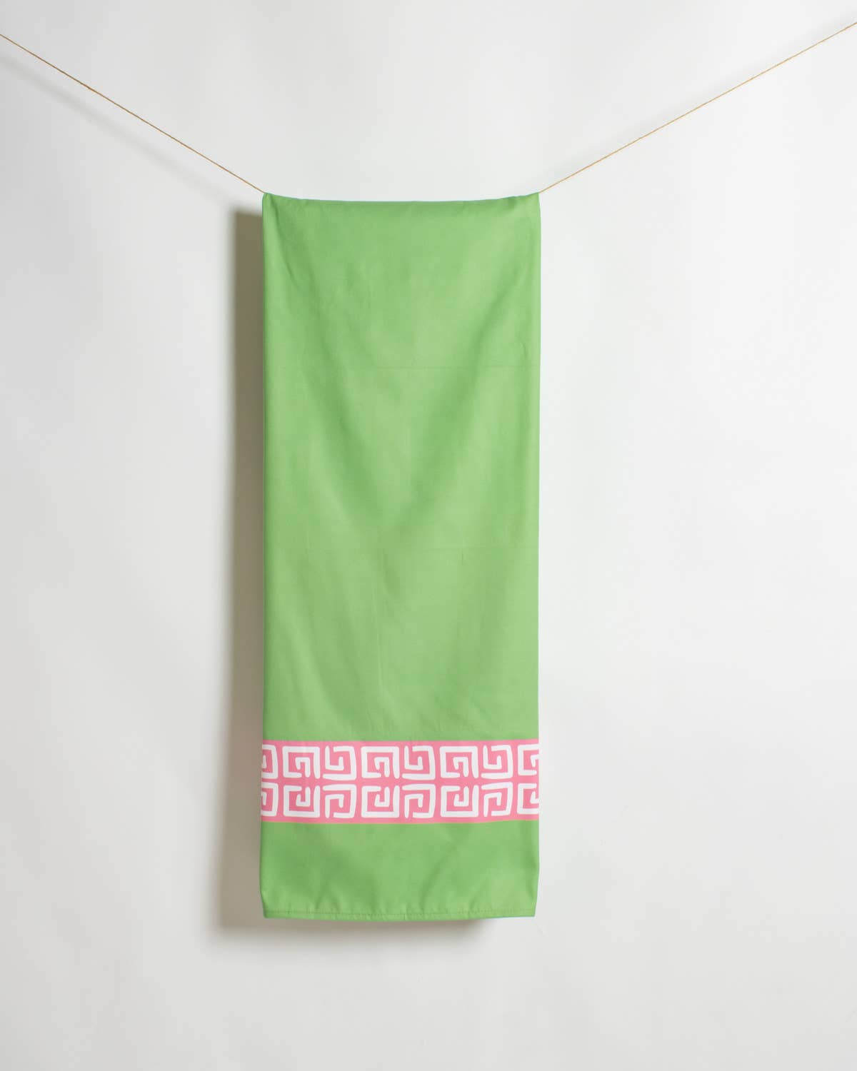 Cabana Cove Giant Beach Towel- Green/Pink/White