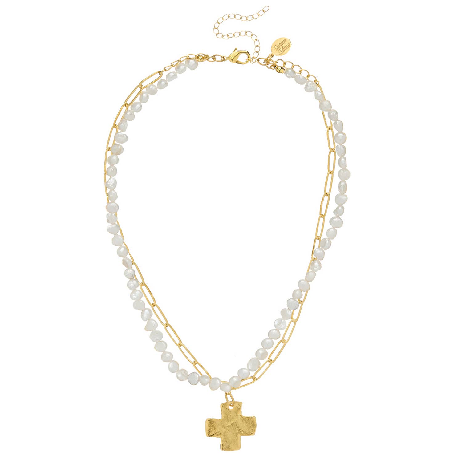 The Cross Piper Paperclip Necklace by Susan Shaw