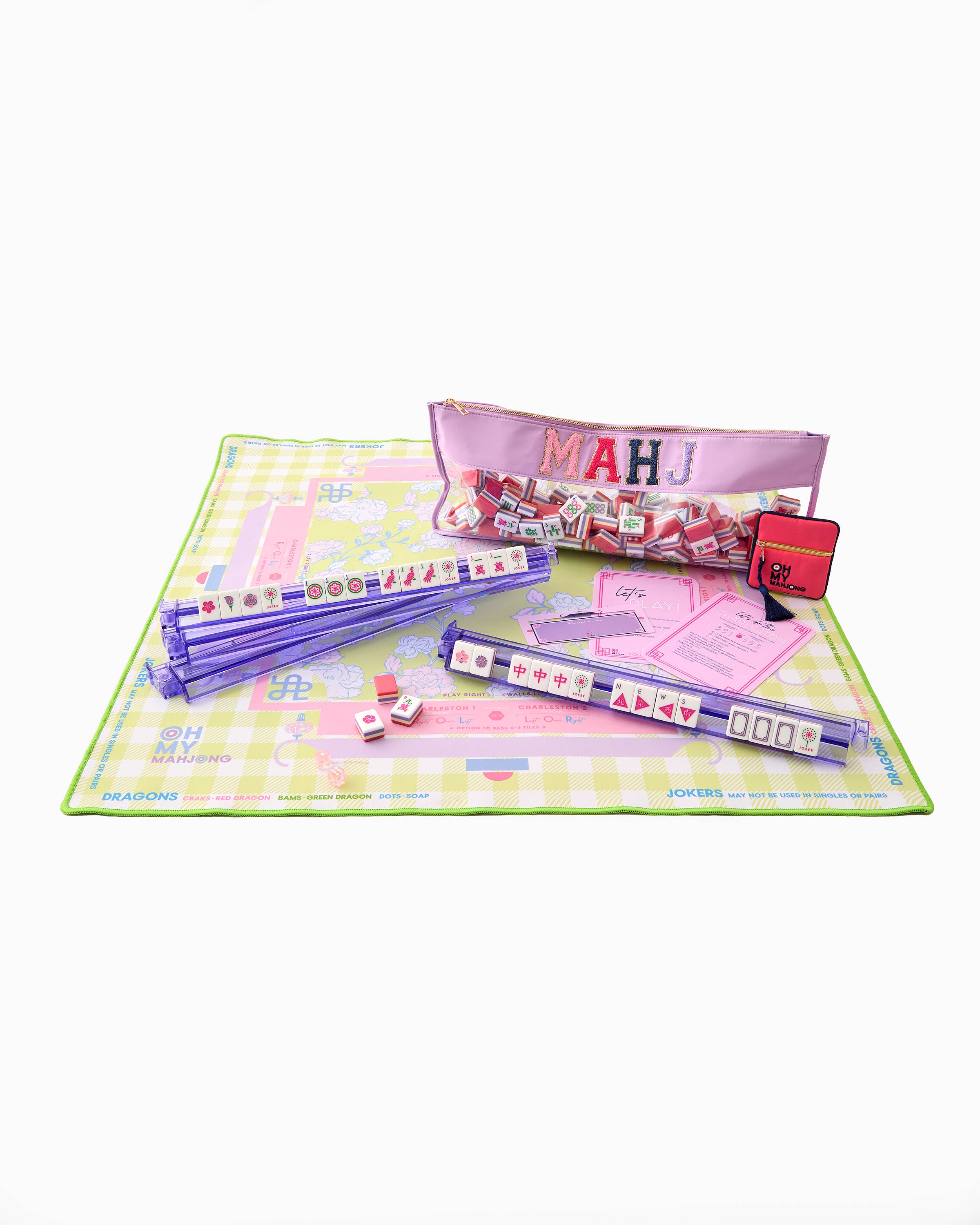 Garden Party Mat For Mahjong