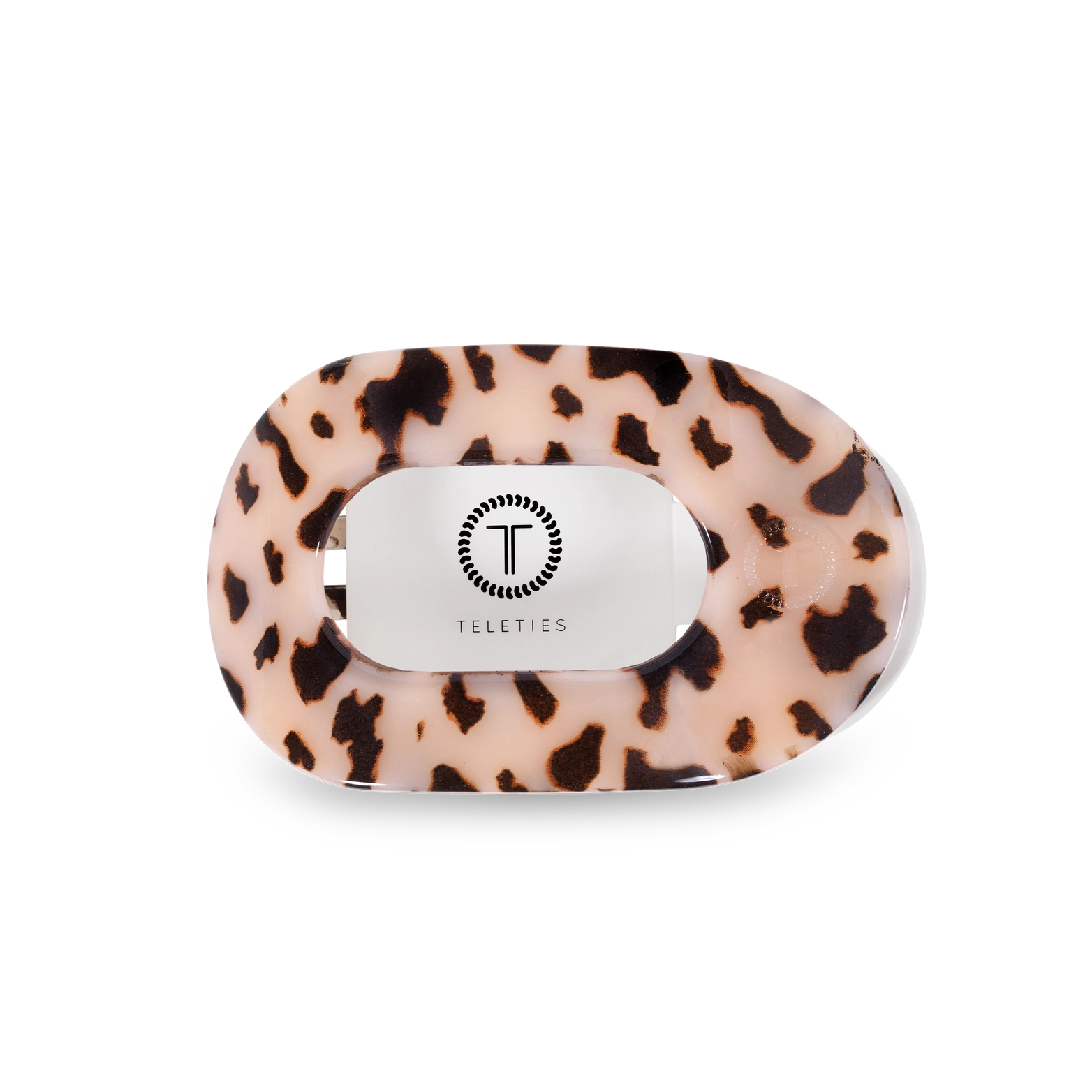Blonde Tortoise Medium Flat Round Clip