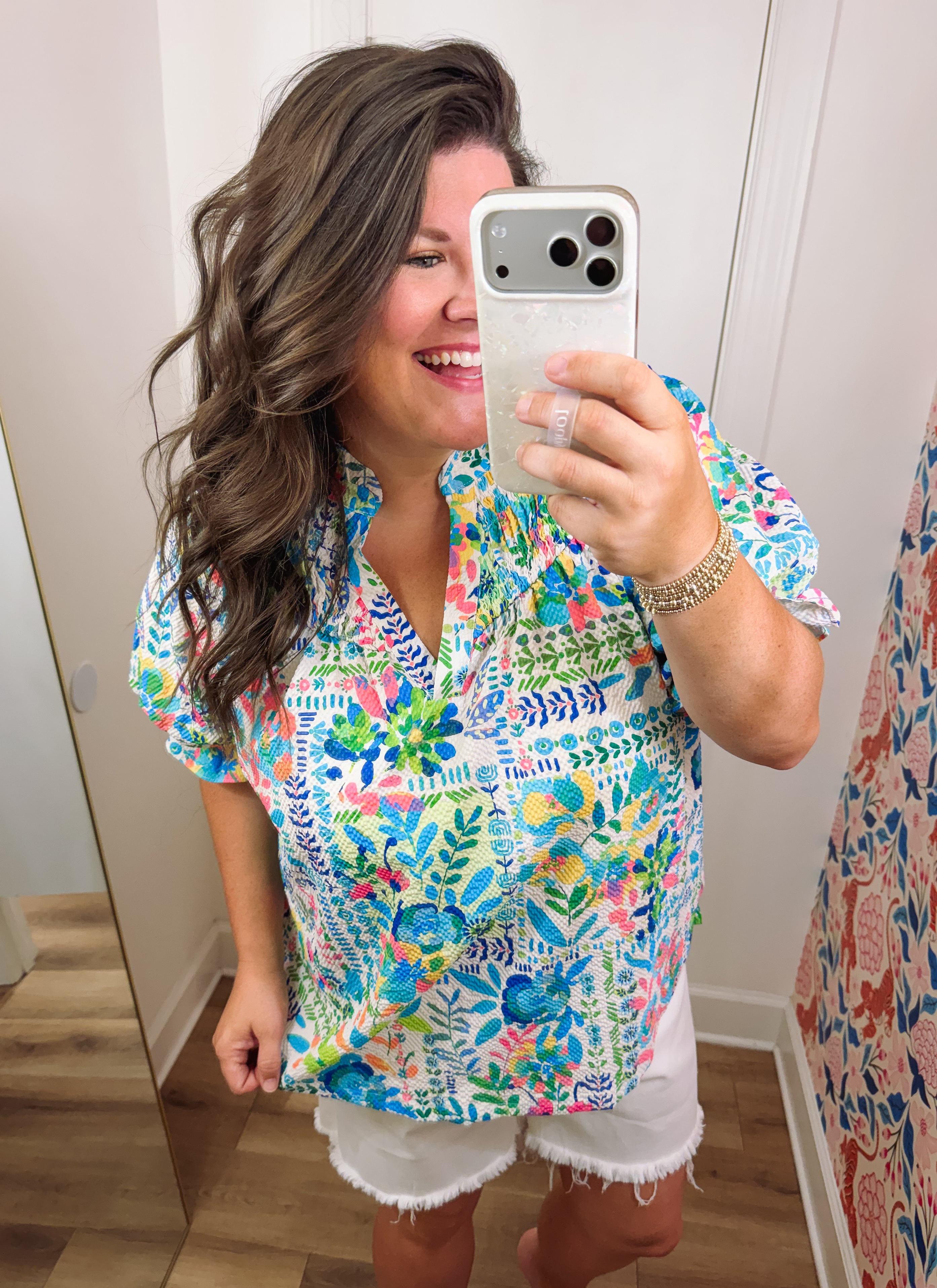 The Future Is Bright Smock Top (XL-2X)