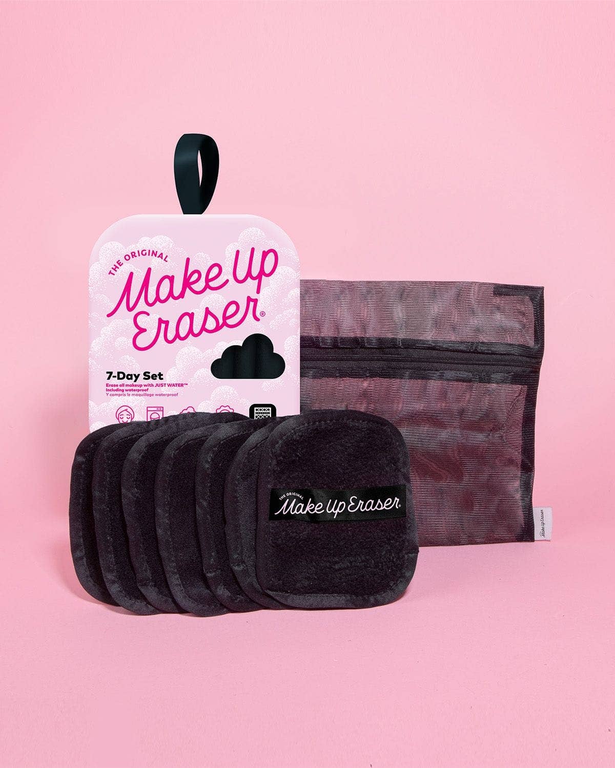 Chic Black 7-Day MakeUp Eraser Set