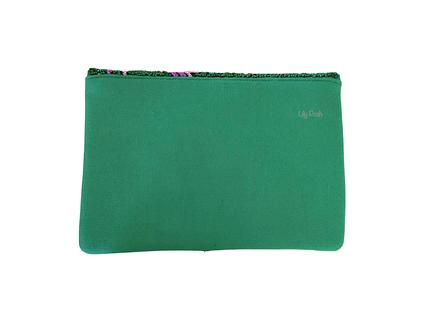 Beaded Floral Clutch Crossbody Bag Lily Posh 