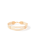 Gold and Silver twisted artisan wire bracelet