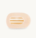 Almond Beige Medium Flat Round Clip hair clip teleties