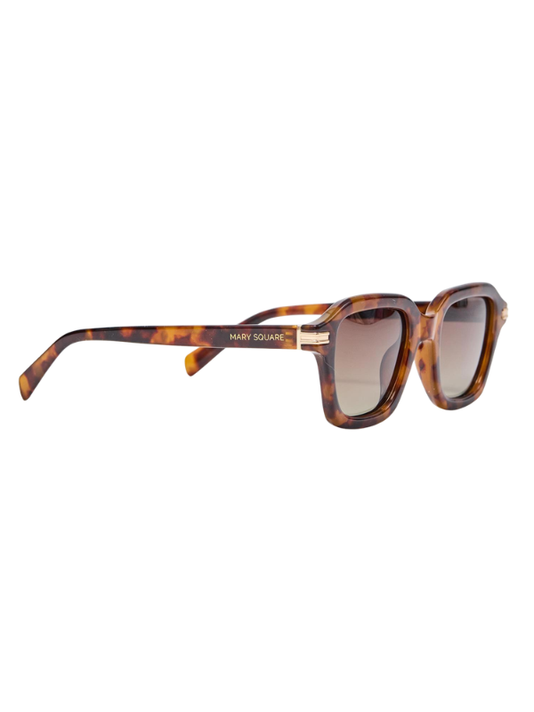 Alyssa Sunglasses in Tortoise beach chic style mary square
