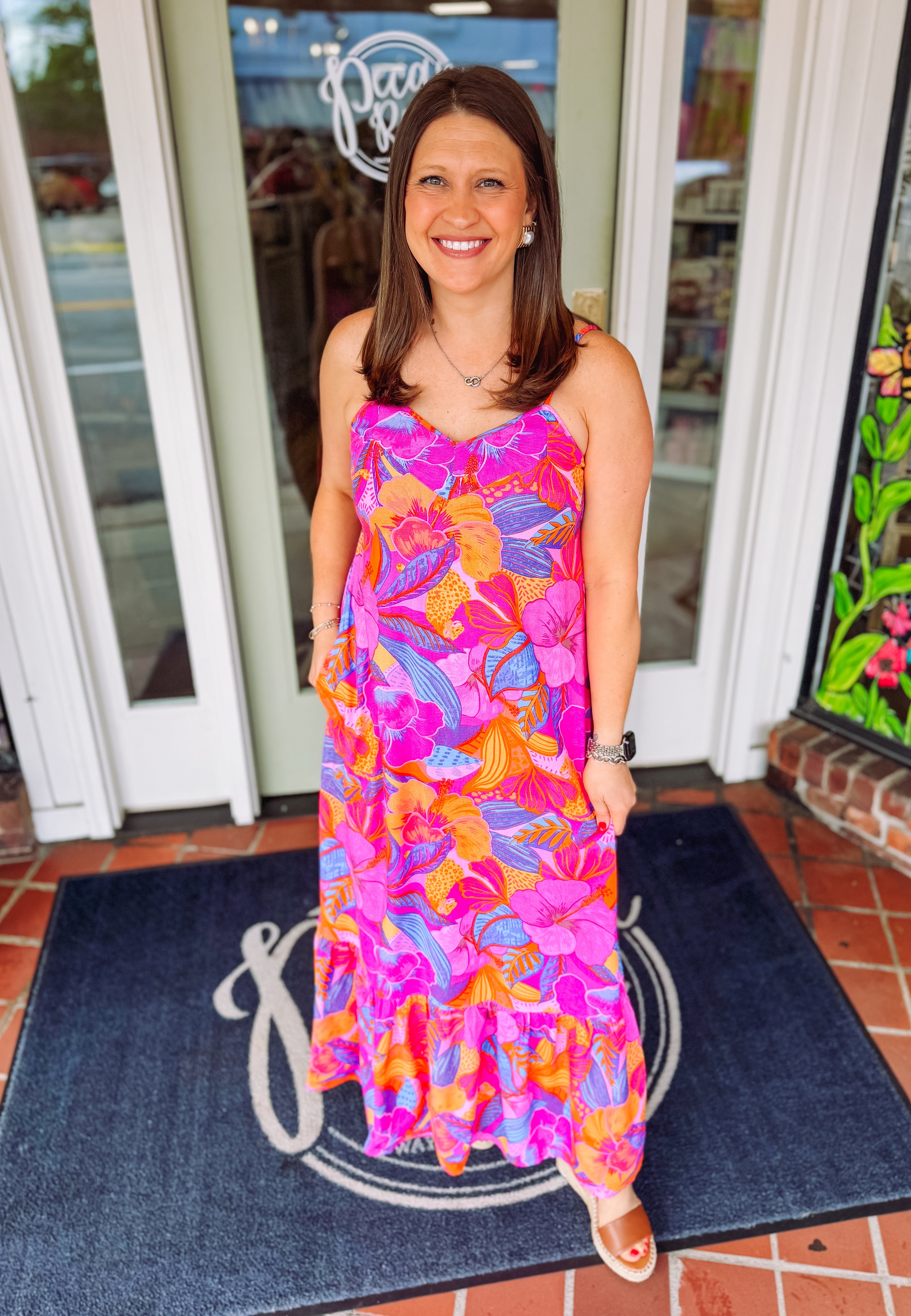 The Valle Tie Back Maxi Dress