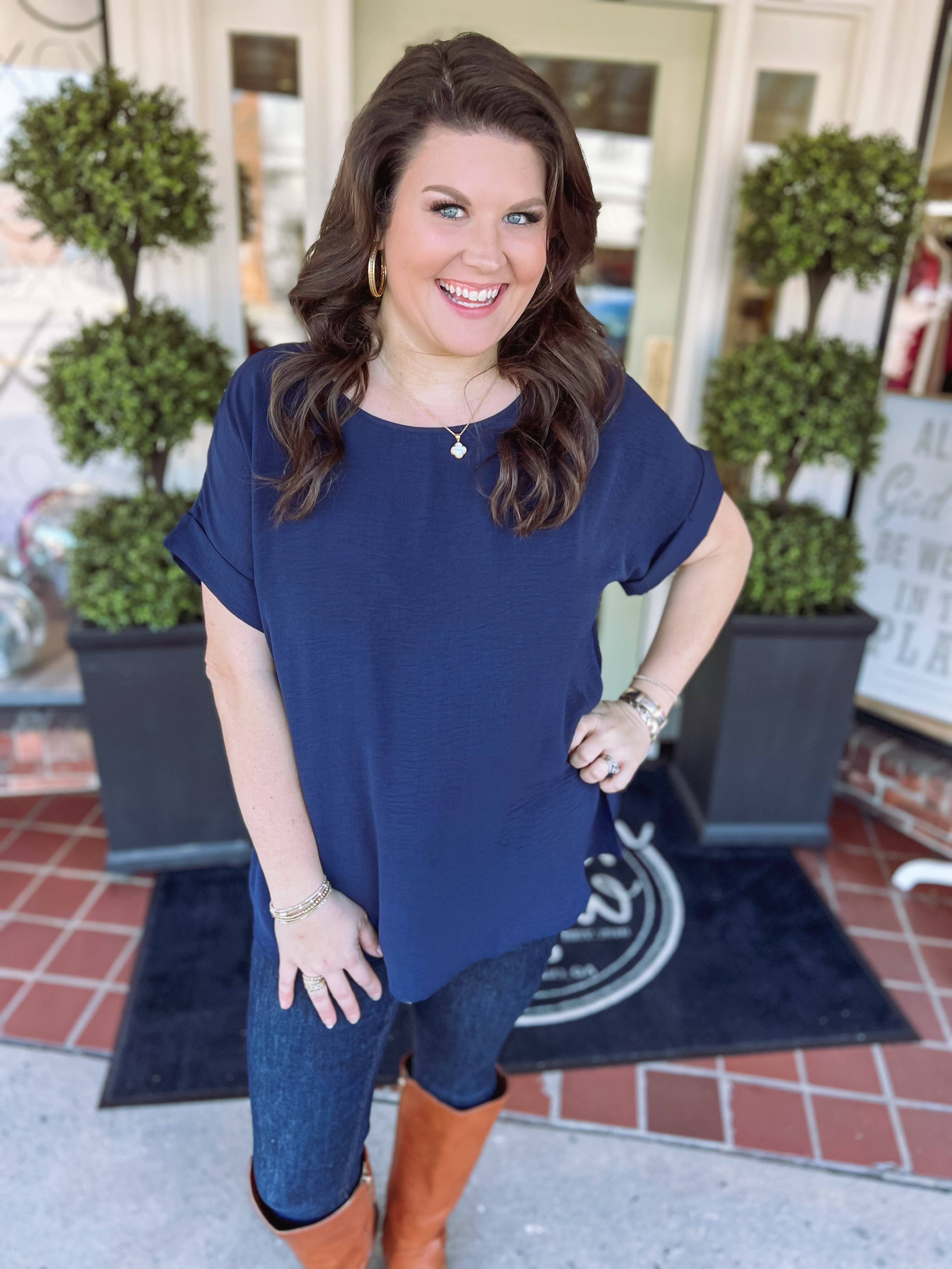 Jenna's Favorite Top in Navy