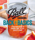 Book titled 'Back to Basics' by Ball featuring a jar of canned food with slices of grapefruit.