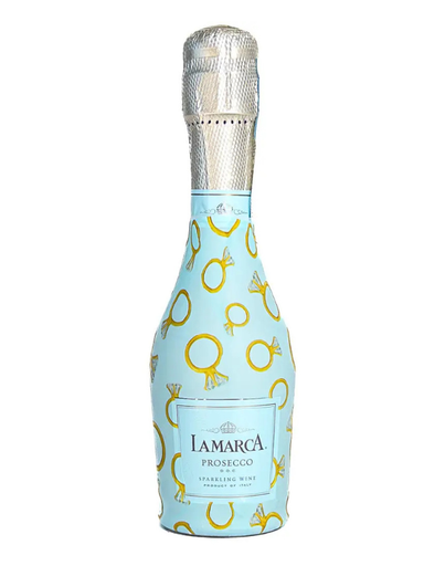 Decorative wrap for bottle of champagne