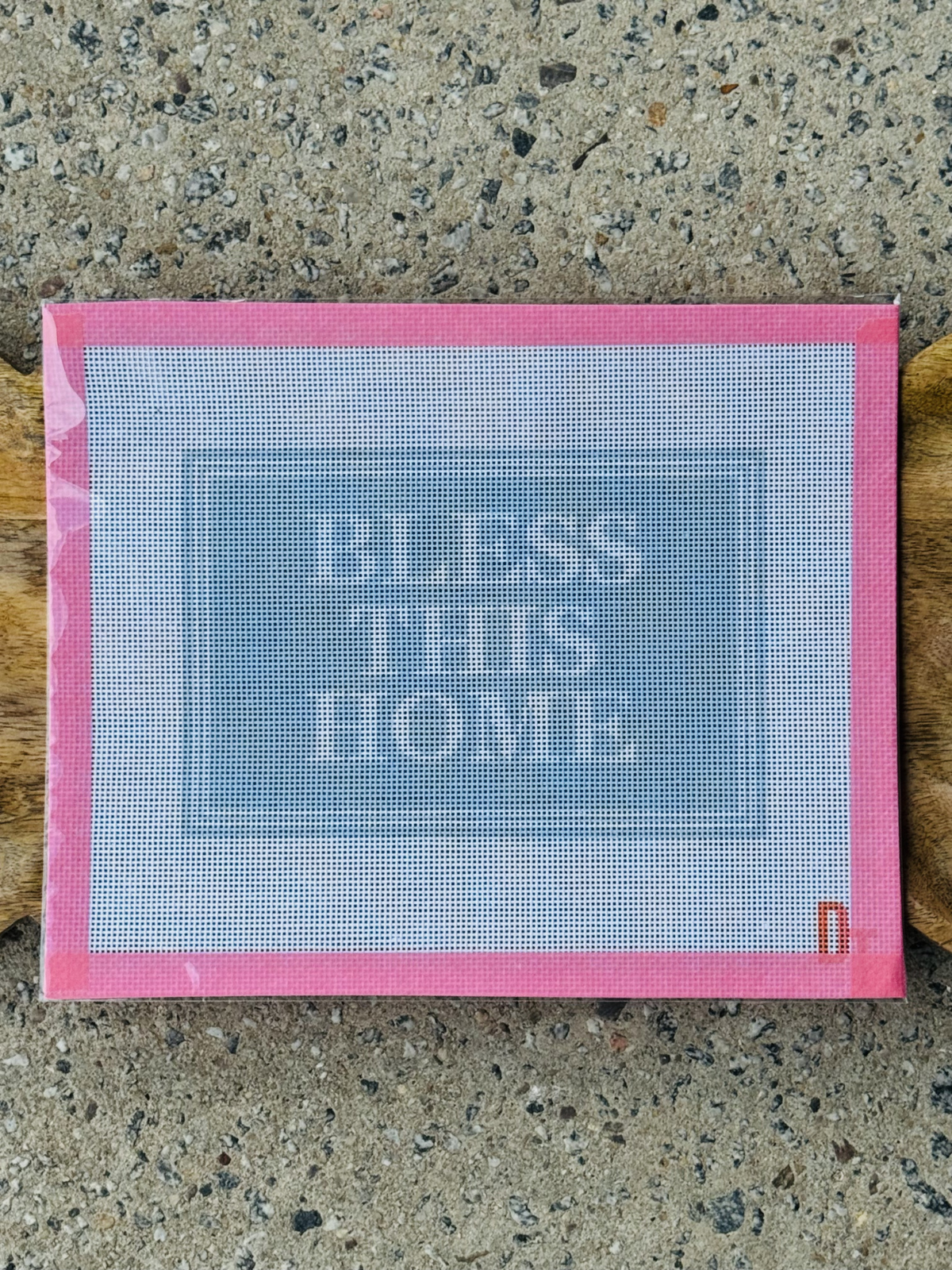 blue Bless This Home Needlepoint Canvas