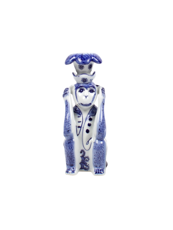 monkey taper candle holder