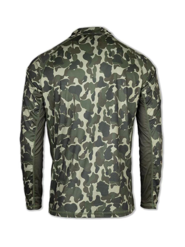 FrogSkin Quarterzip in Timber Camo by Dixie Decoys