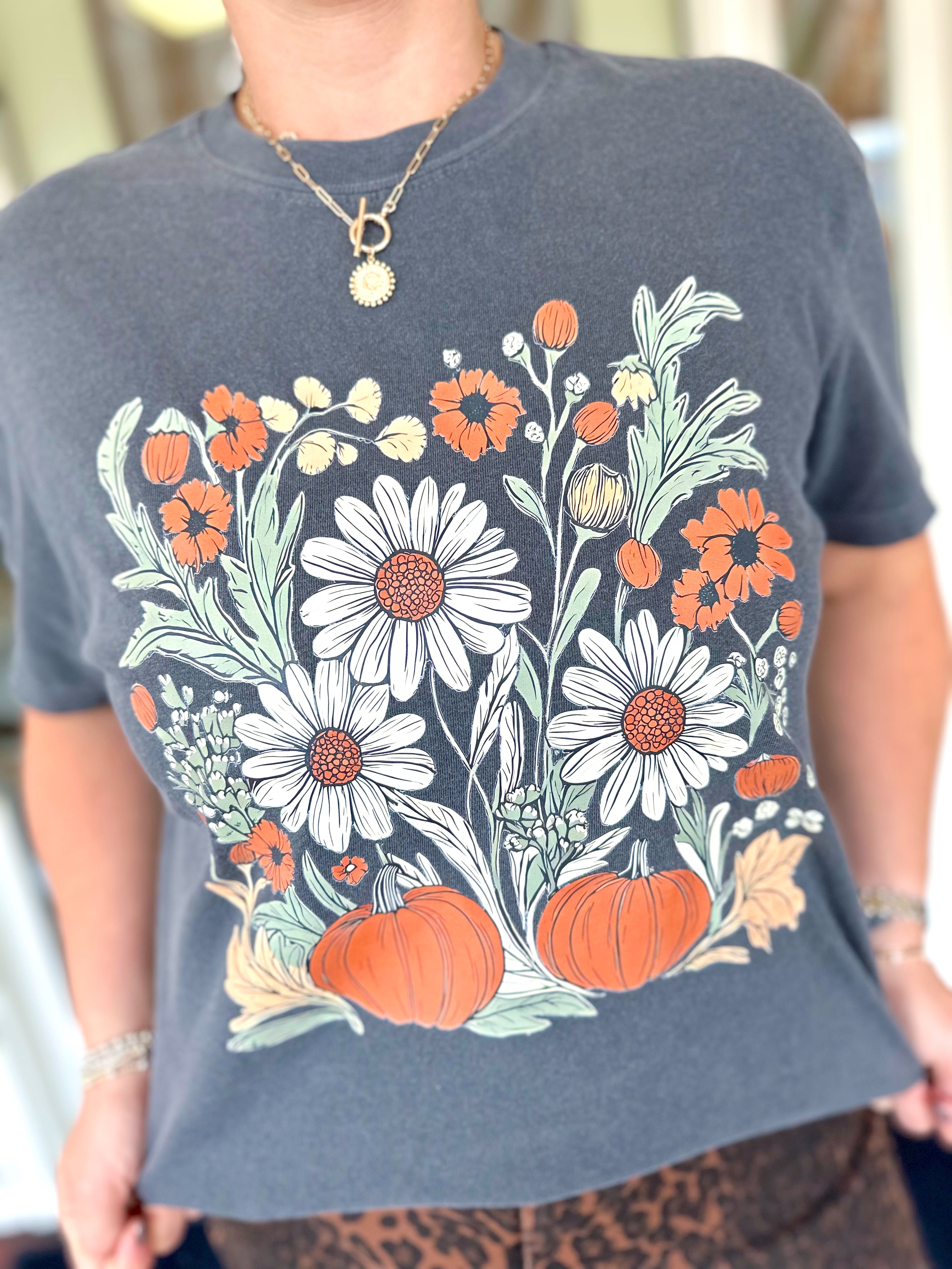 Boho Fall Floral Tee