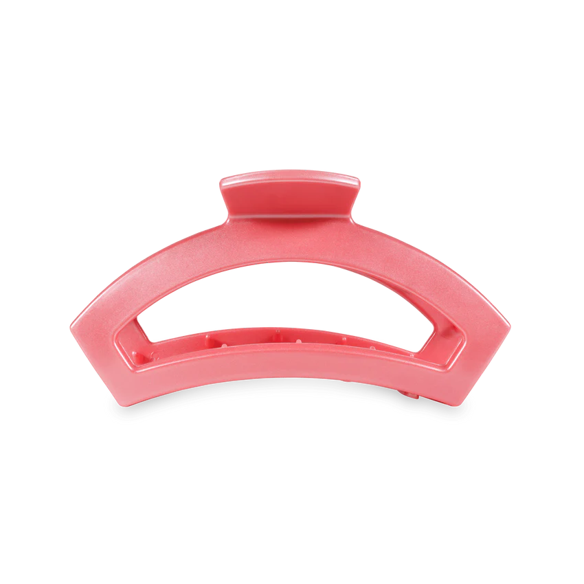 Calming Coral Open Medium Hair Clip teleties