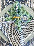 Hand block printed on 100% Cotton napkin