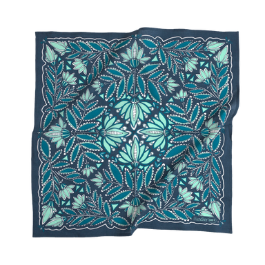teal and blue bandana
