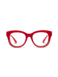 Center Stage Red Progressive Reading Glasses By Peepers blue light
