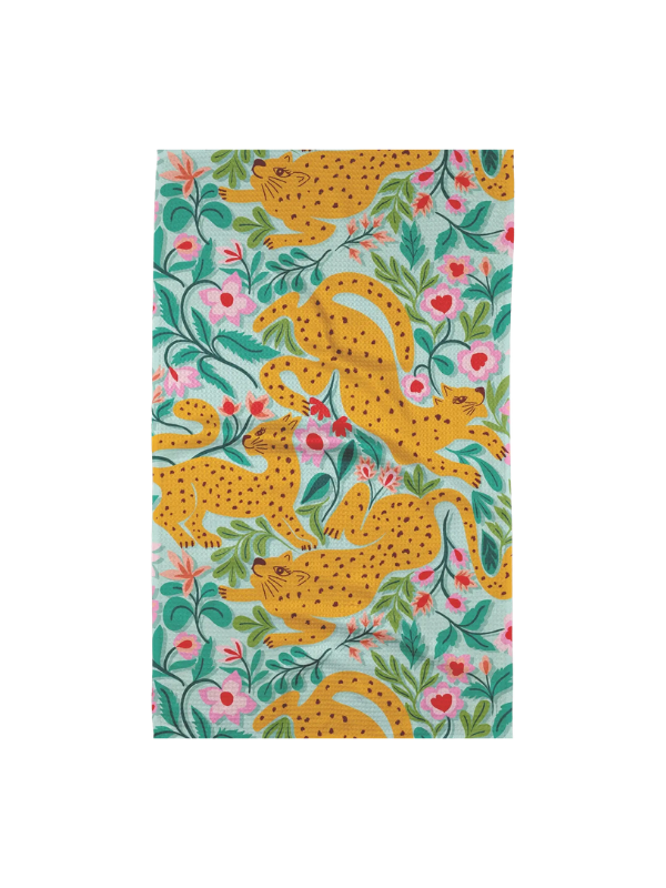 Cheetah Haven Tea Towel