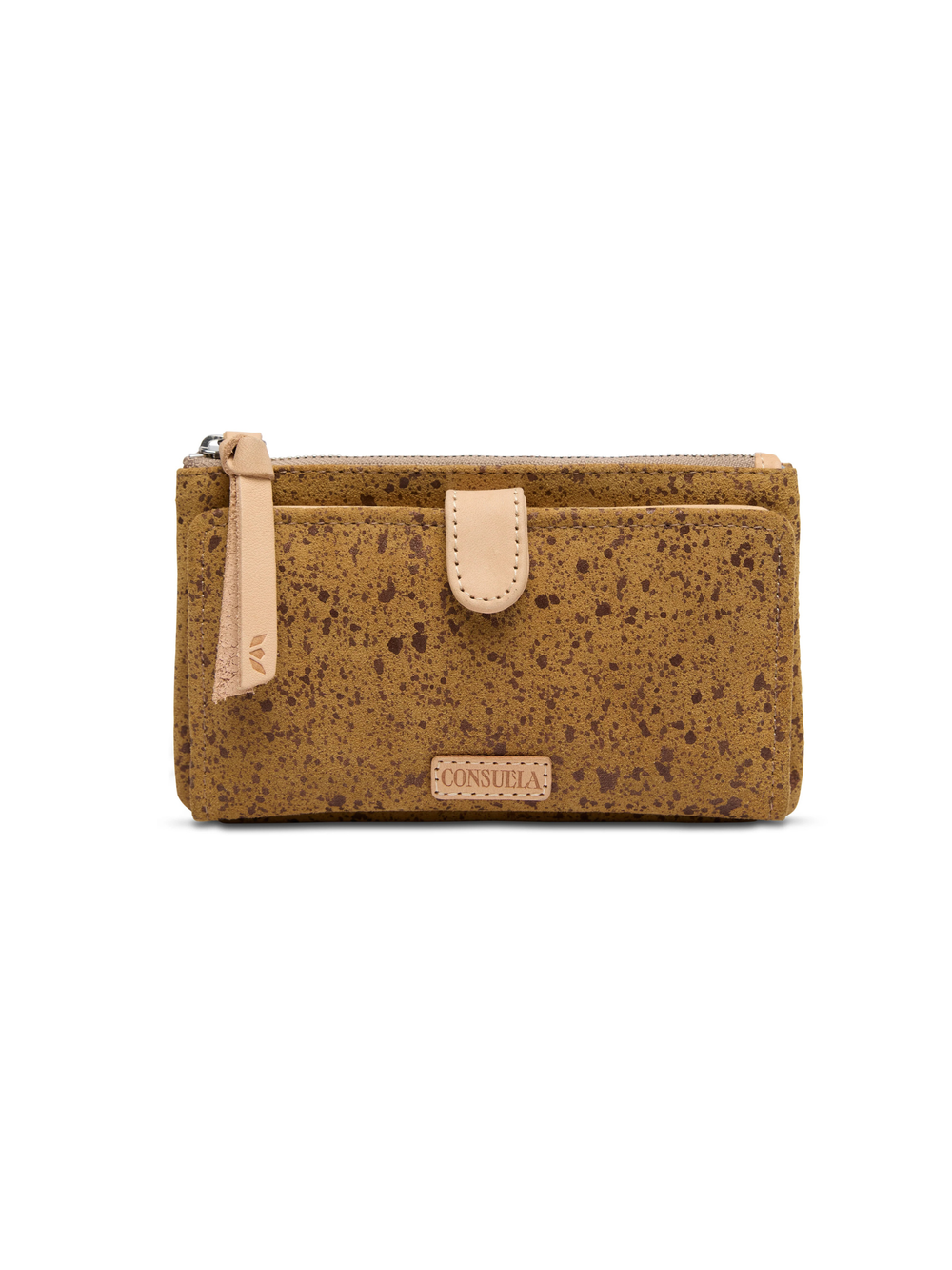 leather spotted wallet