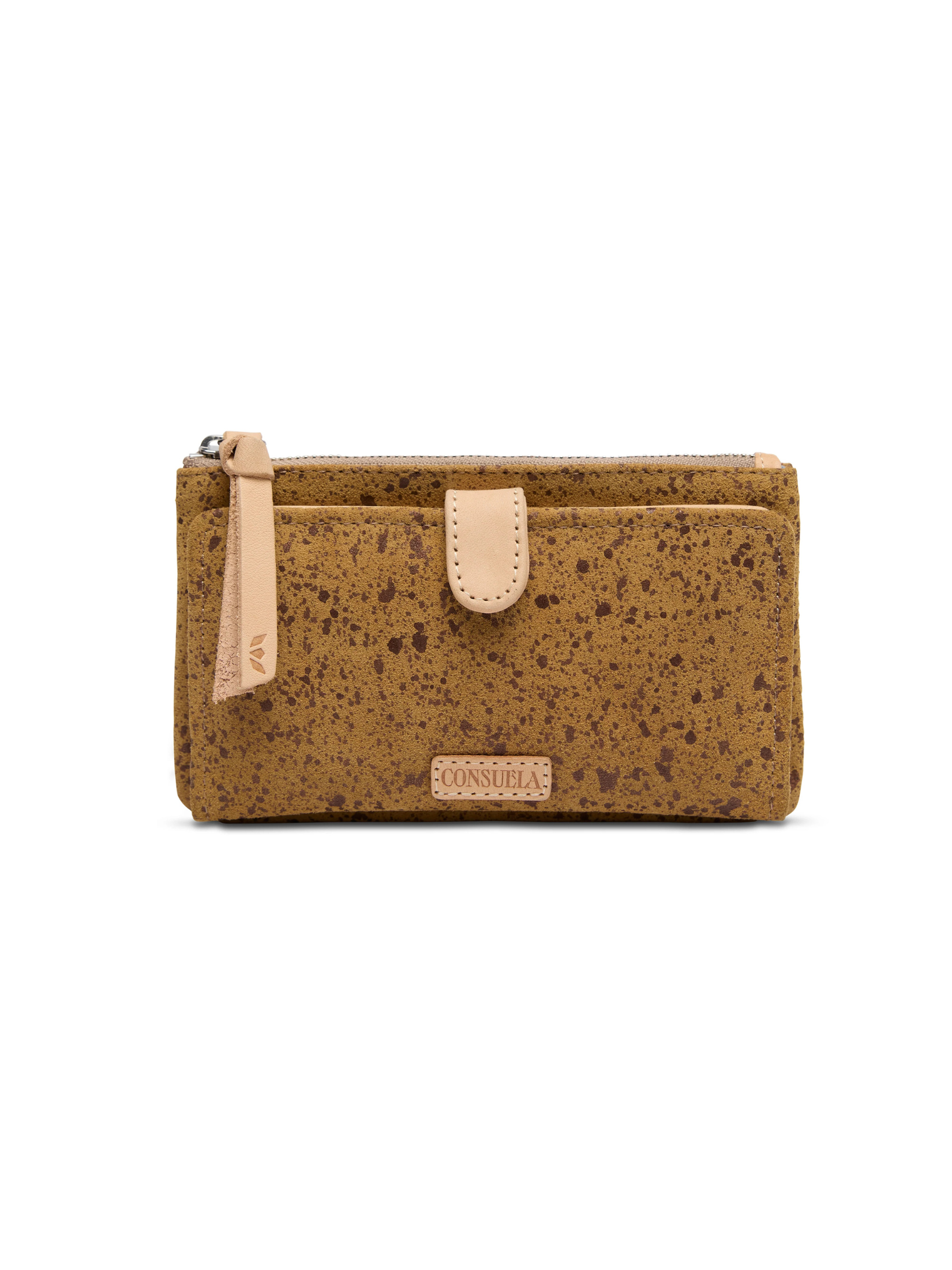 leather spotted wallet