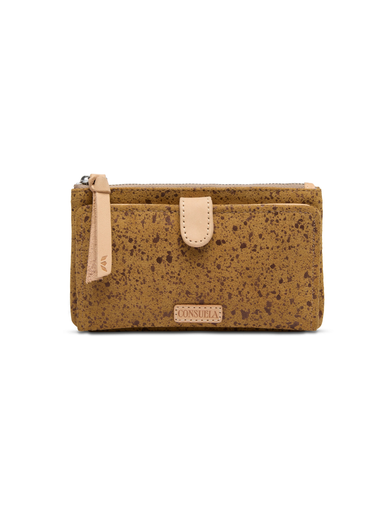leather spotted wallet