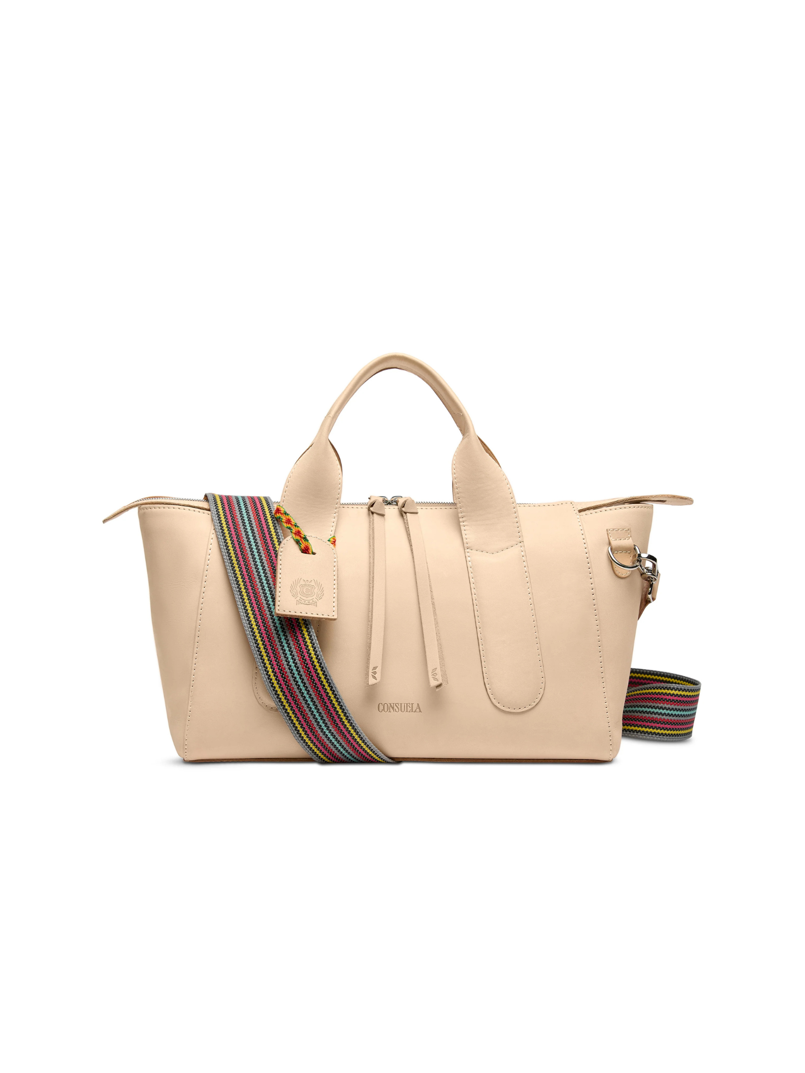 natural leather satchel bag