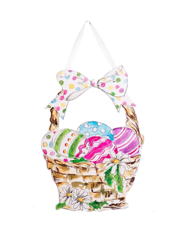 Classic Easter Basket Door Hanger