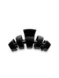 Classic Jet Black Large Hair Clip teleties