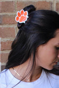 Orange paw claw clip 