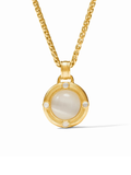 Gold Cobblestone Demi Necklace in Ivory Cat's Eye By Julie Vos