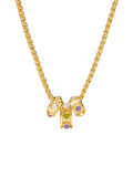gold and stones Cobblestone Loop Necklace By Julie Vos