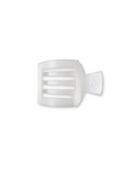 Coconut White Small Flat Square Clip teleties