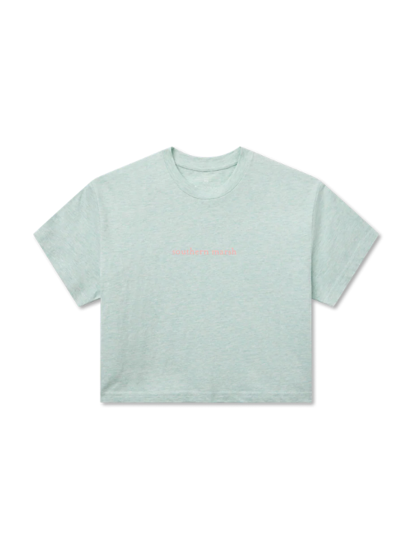 cropped green tee southern marsh