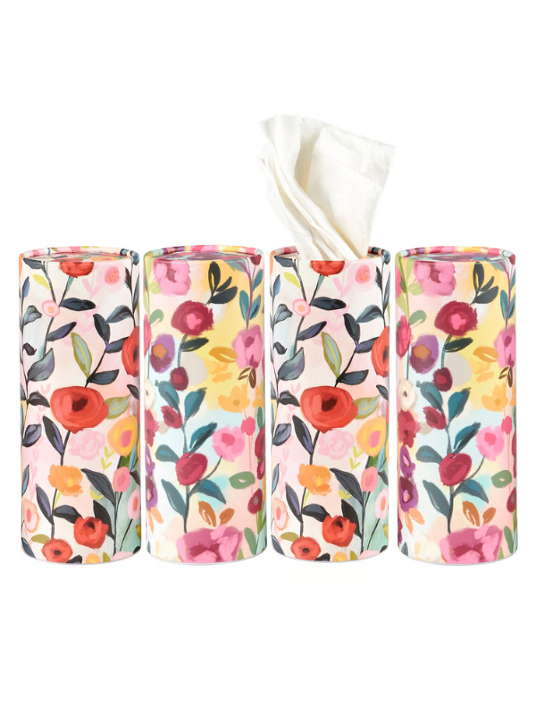 Bright Floral Tissue Box