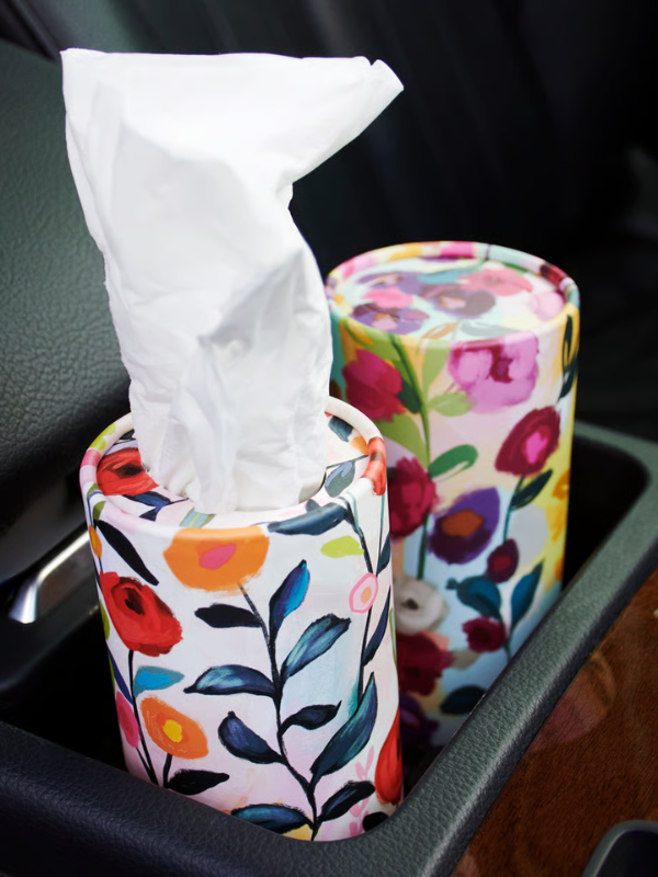 Bright Floral Tissue Box