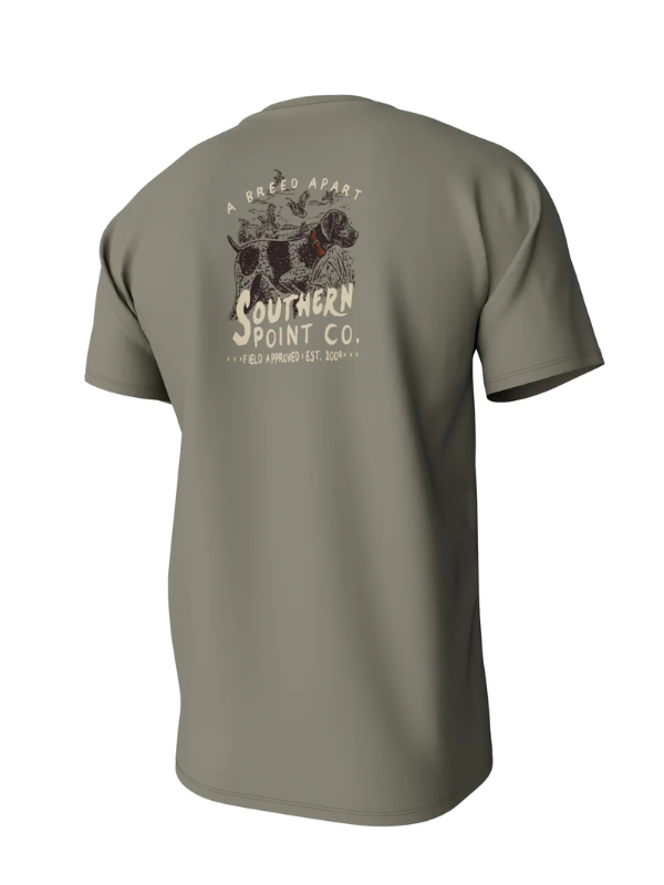 A Breed Apart Short Sleeve Pocket Tee in Laurel Oak By Southern Point Co.