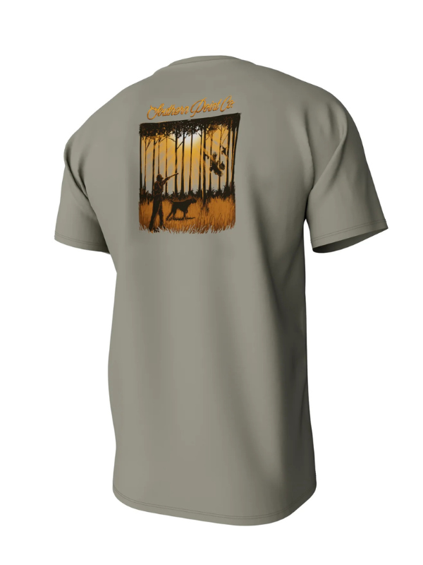 In the Pines Short Sleeve Pocket Tee in Laurel Oak By Southern Point Co.