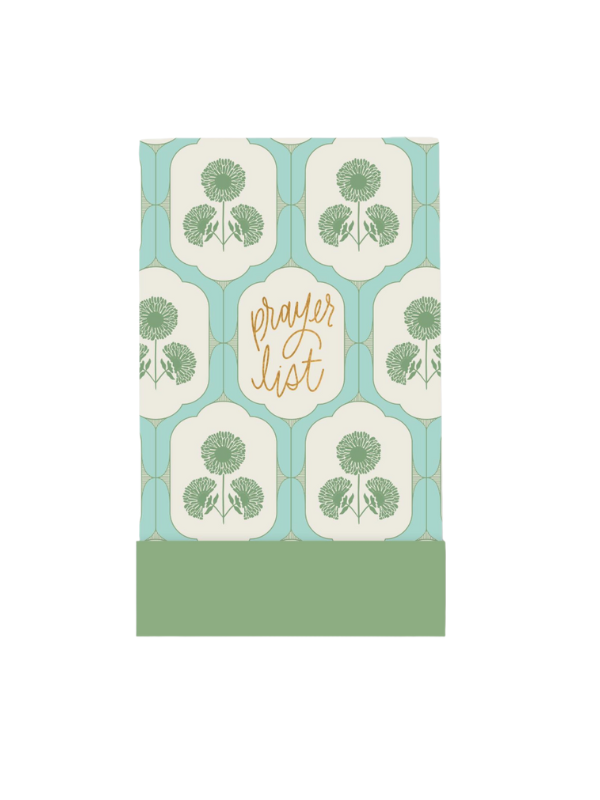 Prayer List Lattice Blooms Flip Notepad