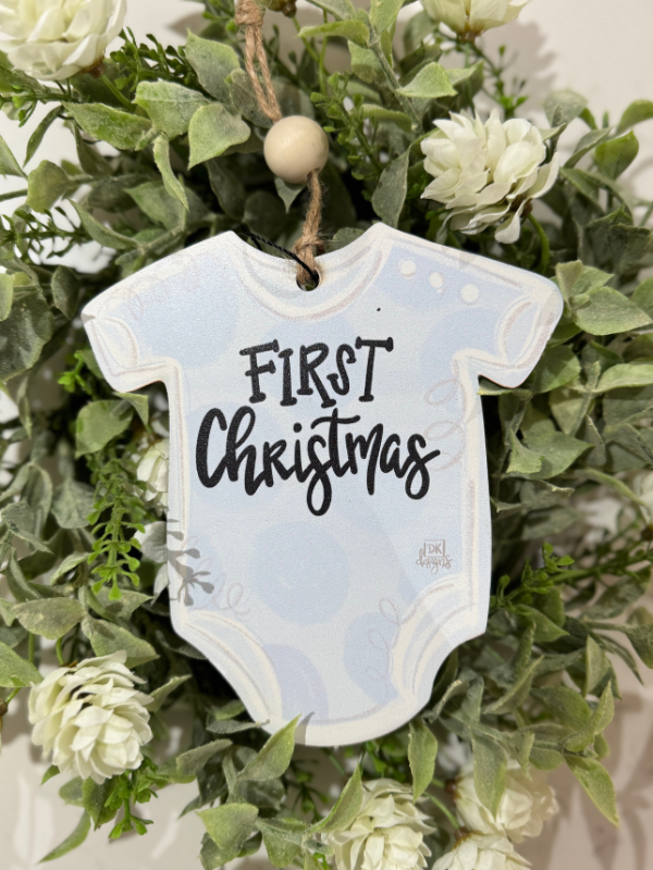 Baby Boy First Christmas Ornament