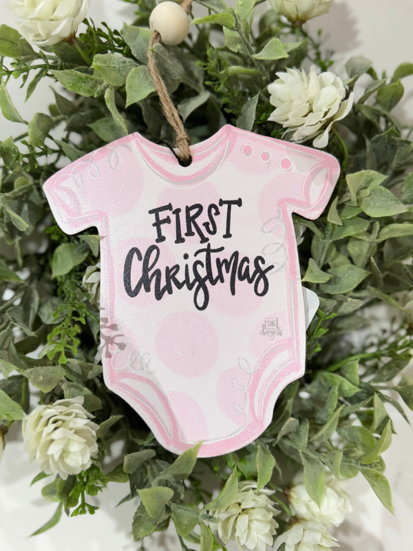 Baby Girl First Christmas Ornament