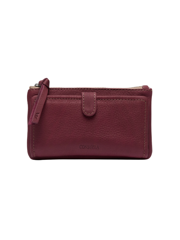 Plum Slim Wallet By Consuela