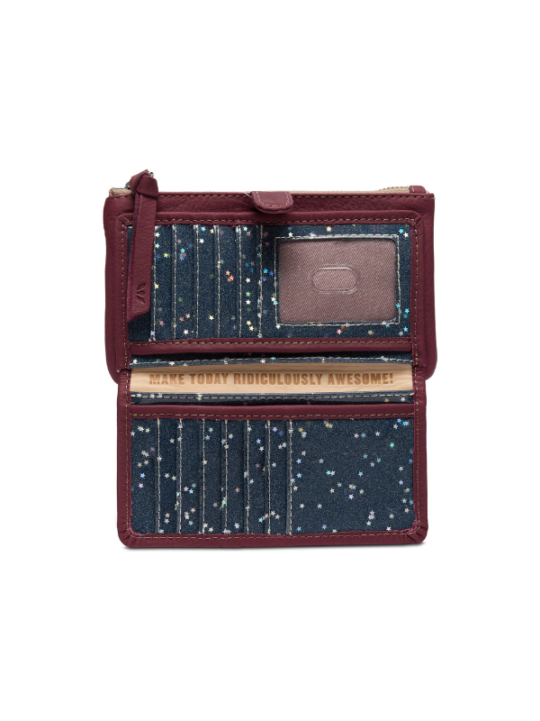 Plum Slim Wallet By Consuela