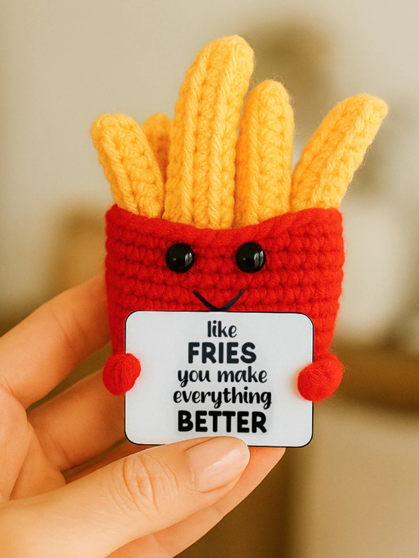 French Fry Crocheted Mini