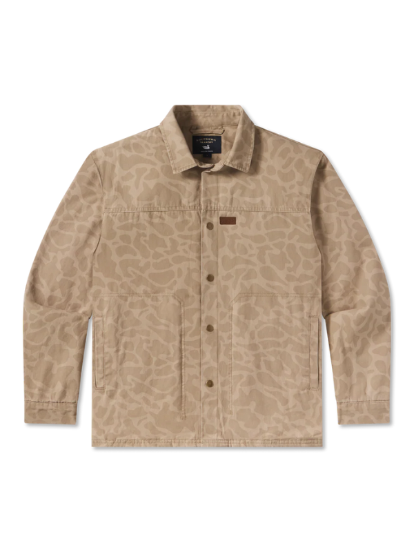 Bishop Rugged Canvas Jacket- Tan Camo By Southern Marsh