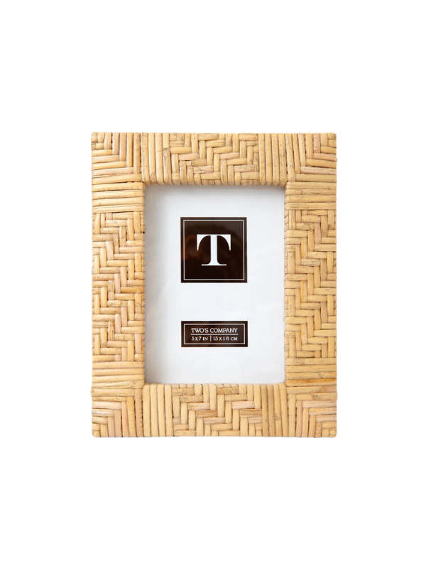 Rattan Photo Frame by Two’s Company