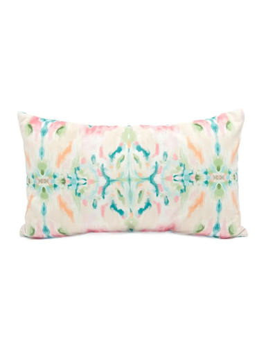 Decorative pillow with colorful abstract pattern 