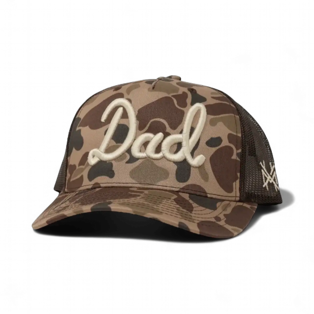 Camouflage cap with 'Dad' embroidered 