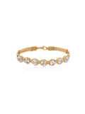 Gold bracelet with diamond stones by Ronaldo, handcrafted with an elegant and timeless style.