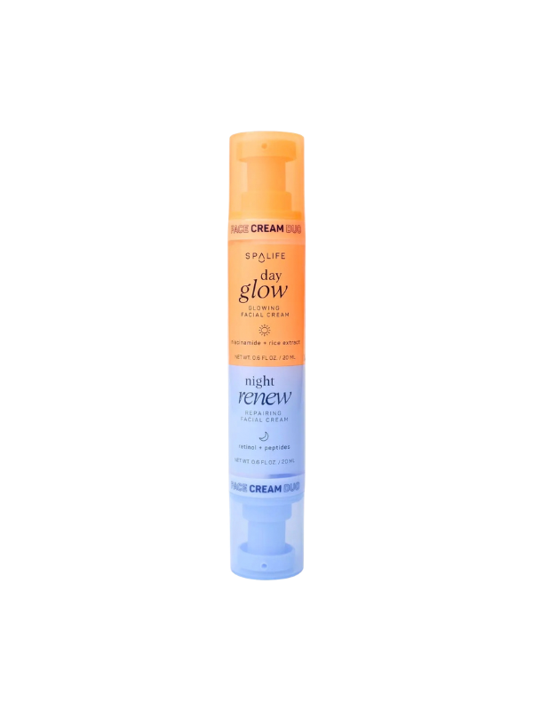 Day & Night Dual Eye Serum Set glow and renew niacinamide rice extract retinol and peptides